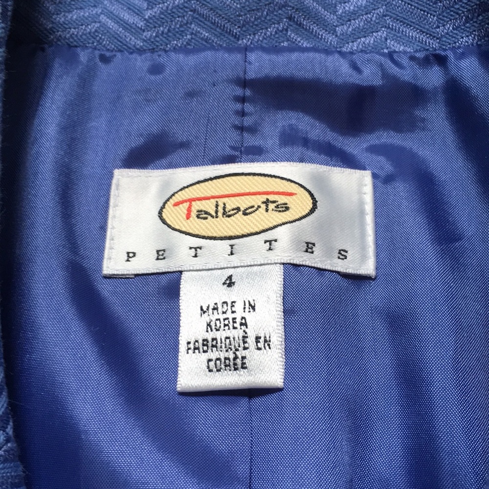 💙 Talbots Silk & Cotton Blazer 💙 - Picture 5 of 5